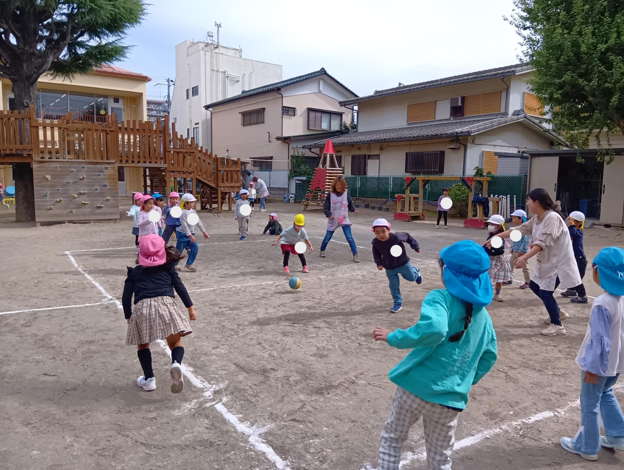 年長組　ドッジボール