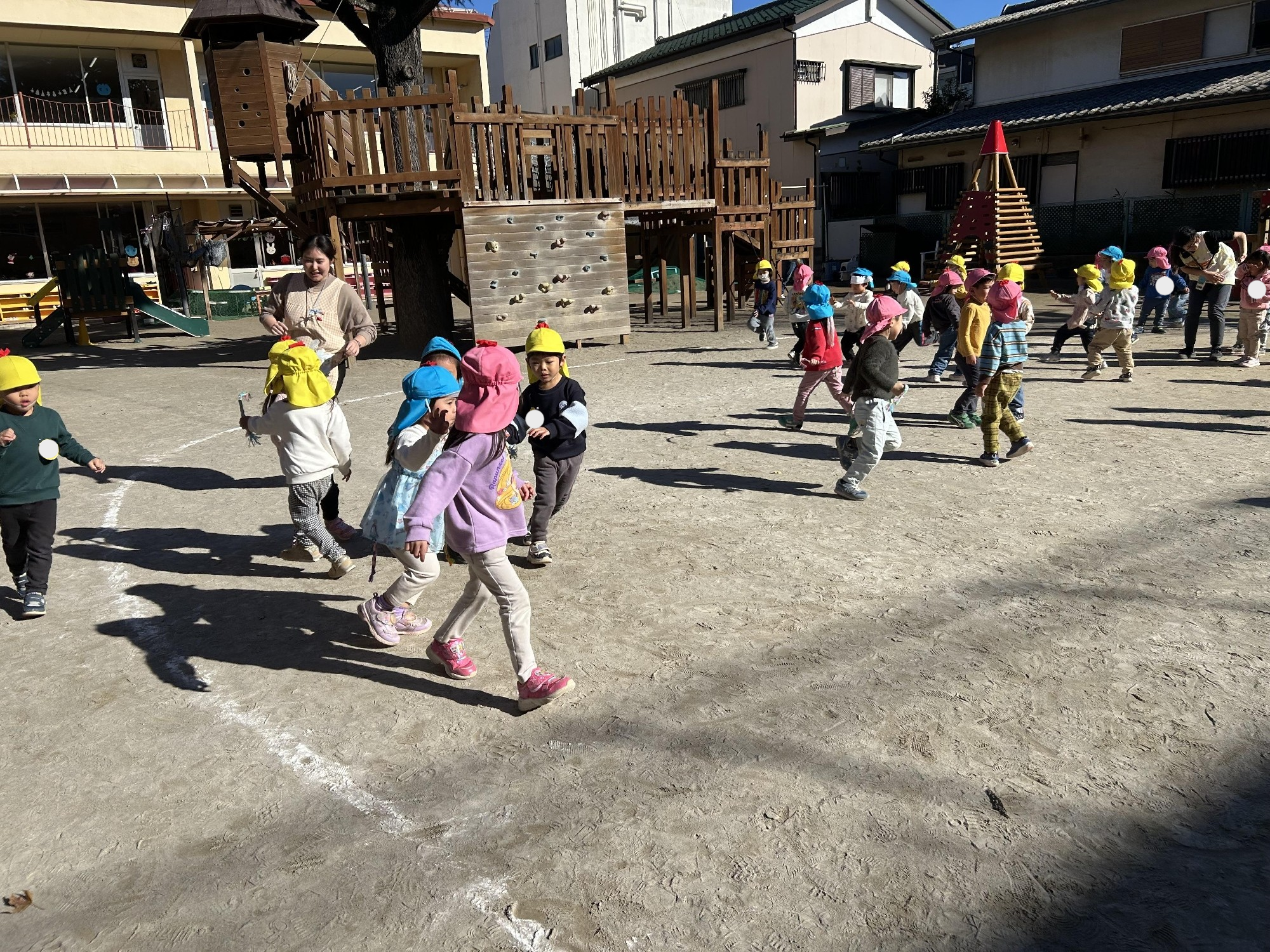 年少組　しっぽ取り