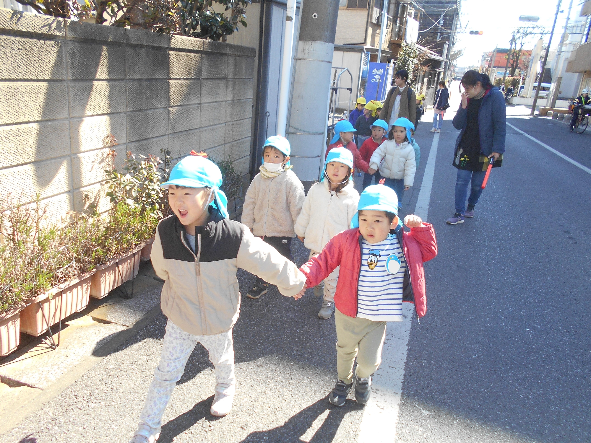 年少組　電車を見に行ったよ