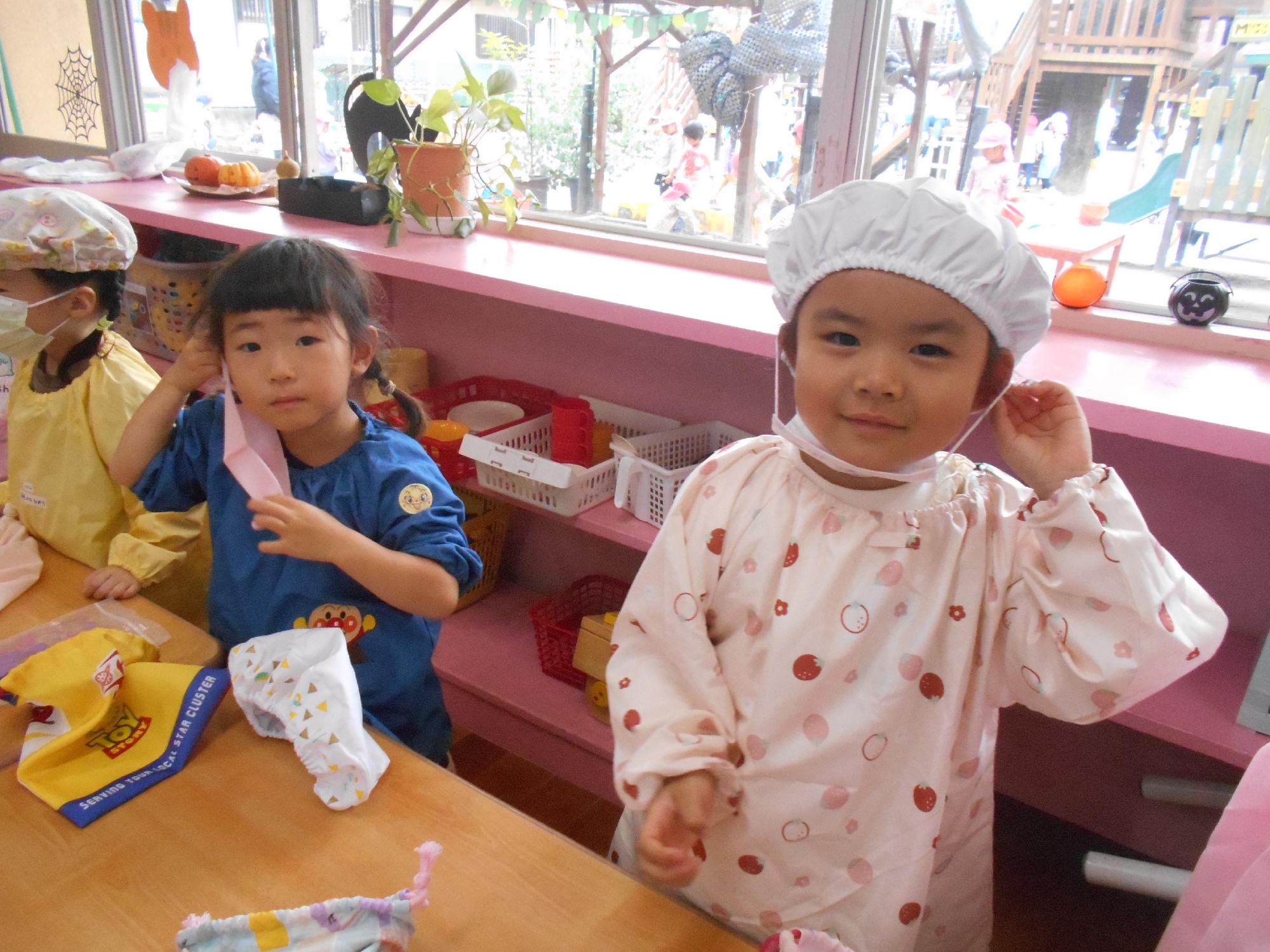 年少組　マシュマロおこし作り