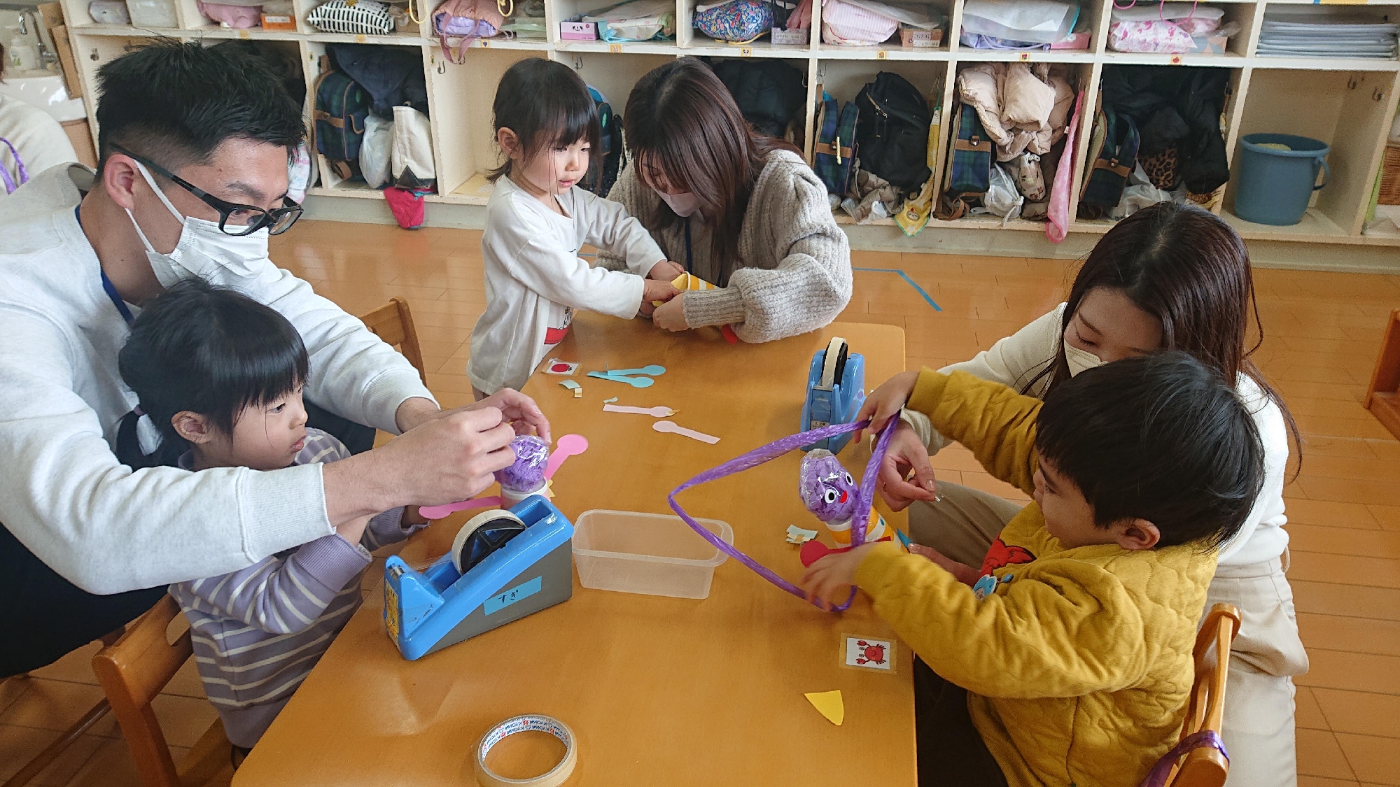 ２歳児ふたばルーム　節分にむけて