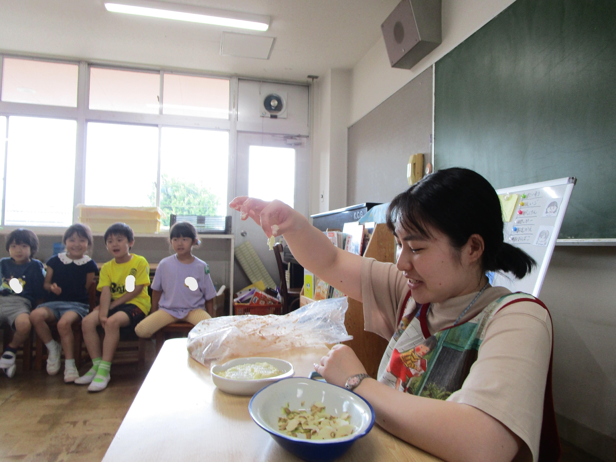 年長組～じゃがいもから片栗粉を作ってみよう！～
