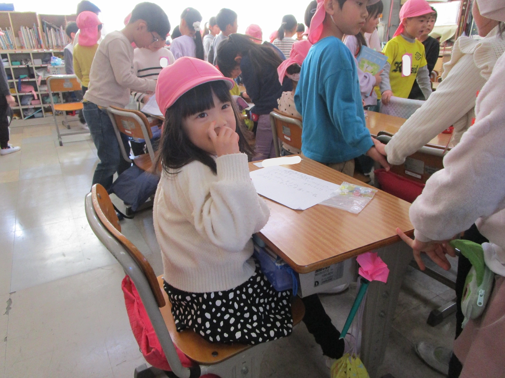 年長組　小学校交流会