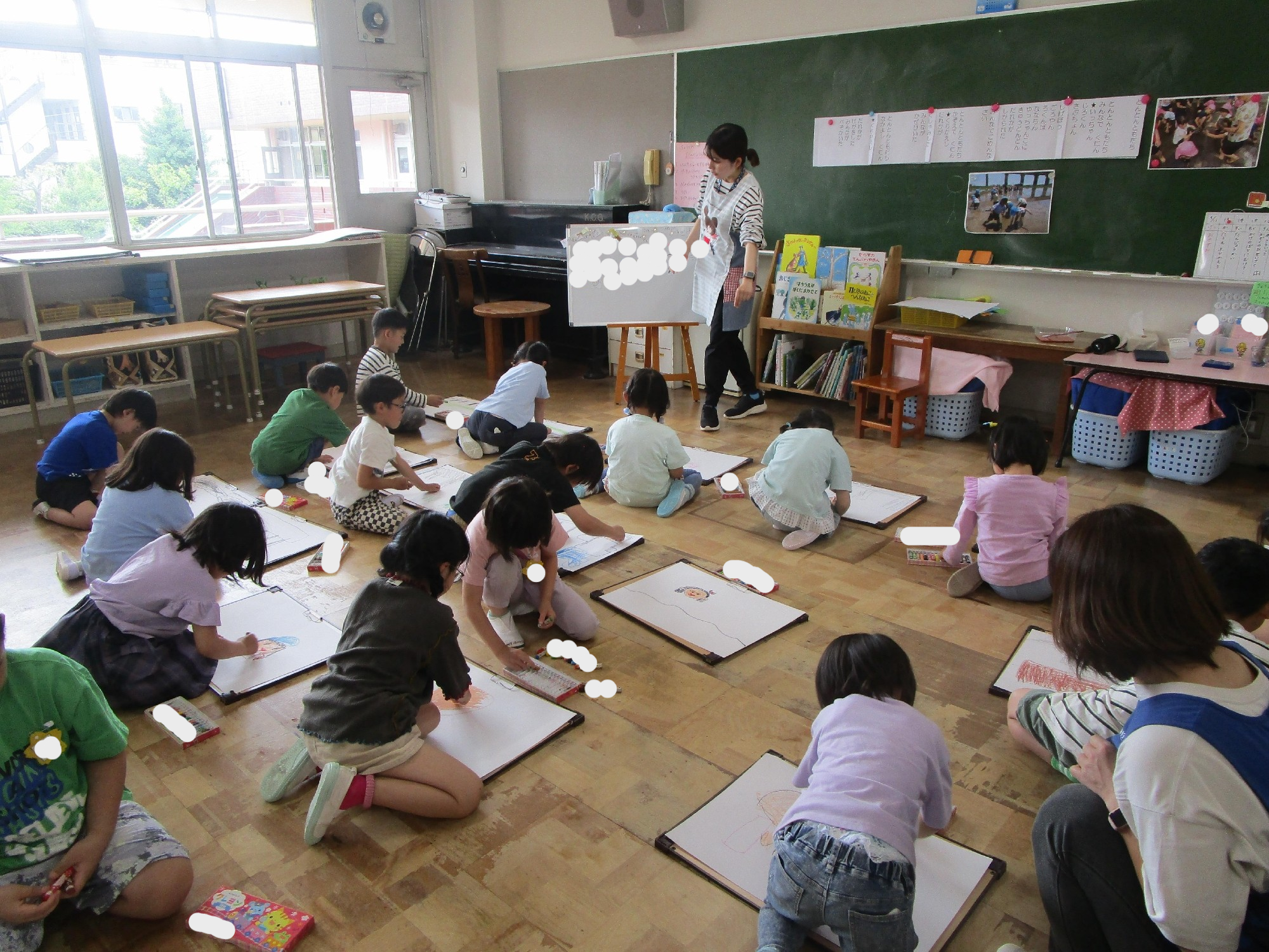 年長組　経験画～田植え～