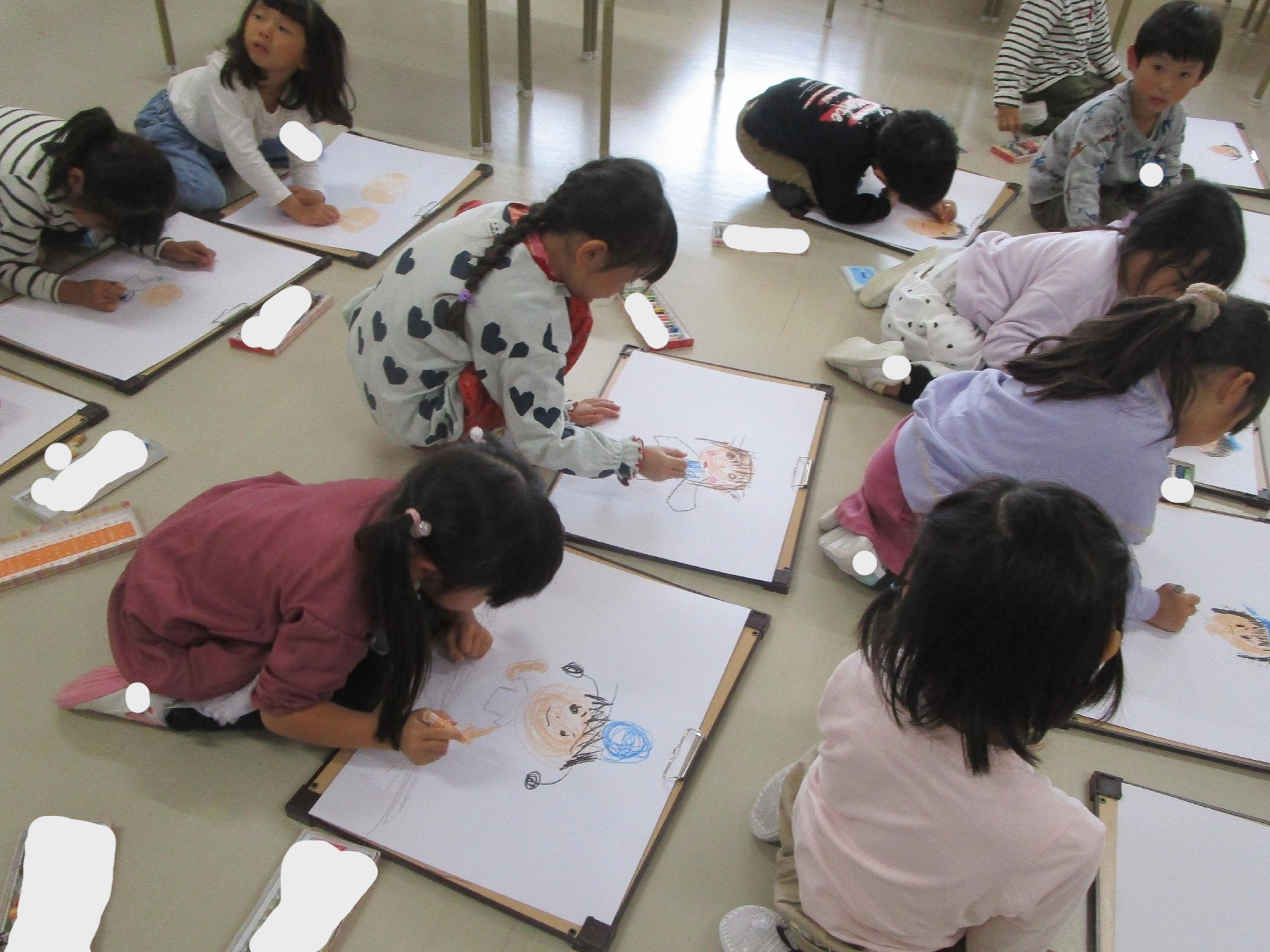 運動会を終えて～経験画を描きました～