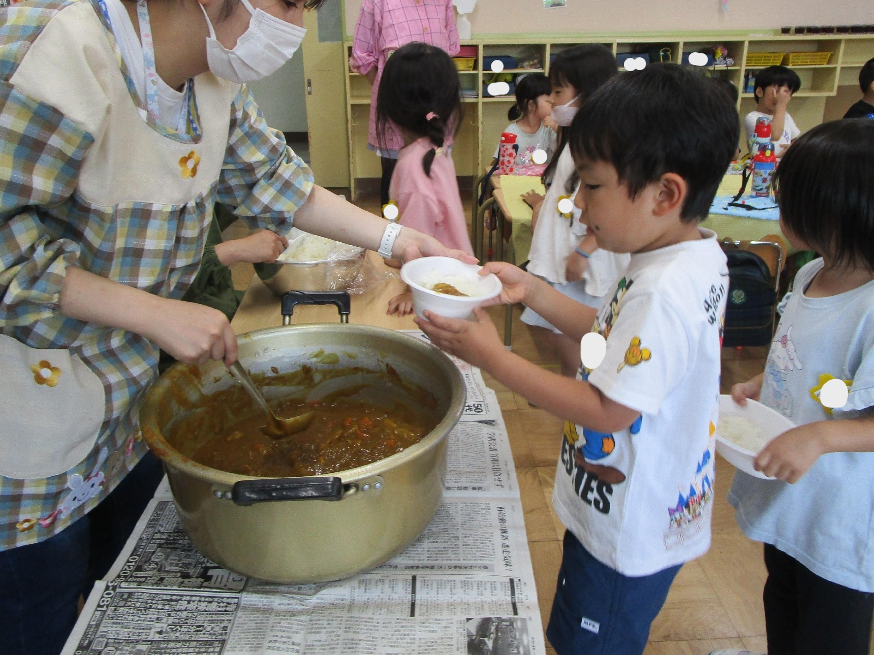 年長組　おとまり会！⑥夕食